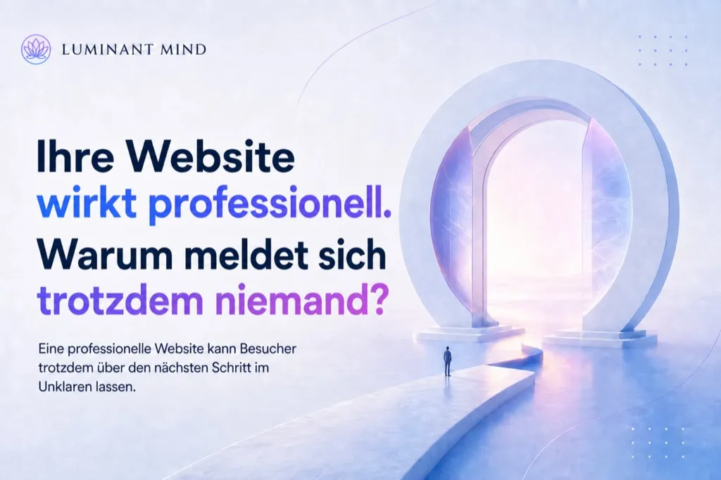 Die Website wirkt professionell. Warum kommen trotzdem keine Anfragen?