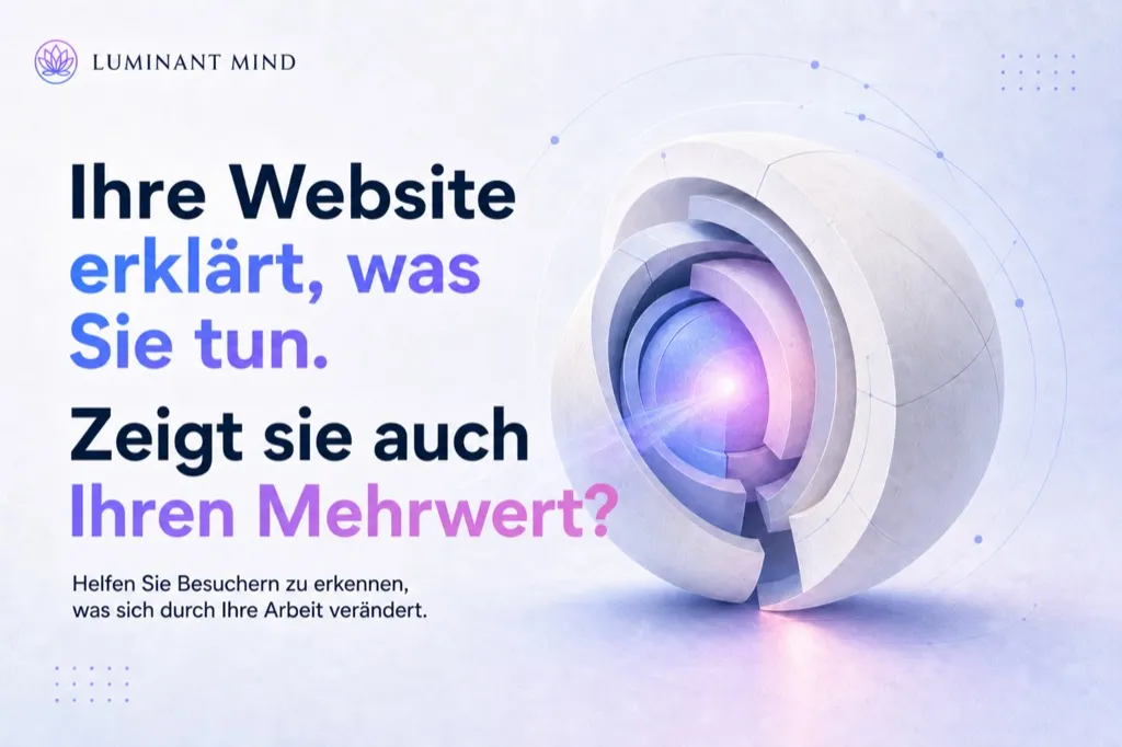 Die Website erklärt die Leistung. Zeigt sie auch ihren Wert?